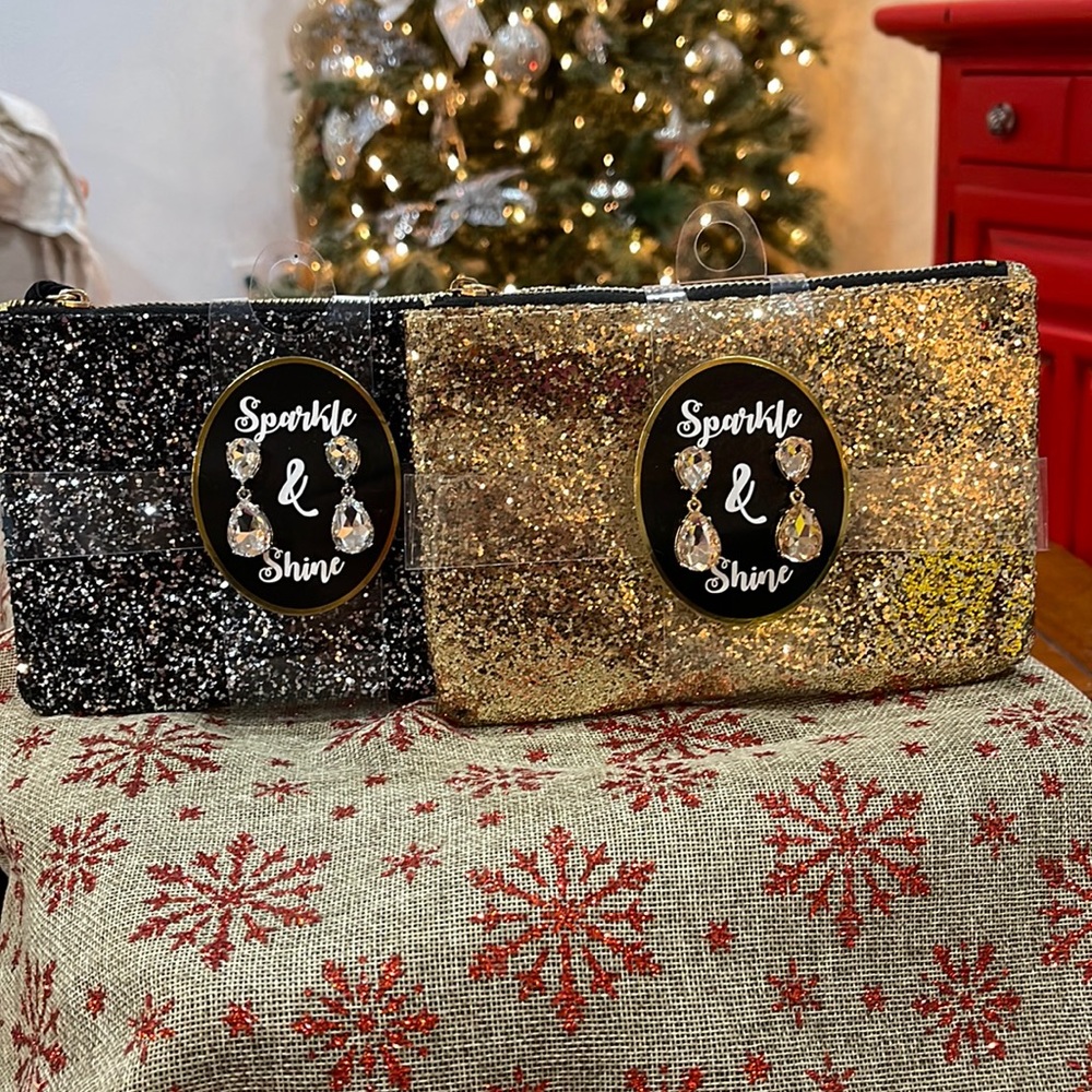 Teo sparkle make up bag